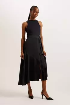 Платье мода с лифом борцовкой Ted Baker, черный