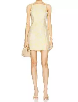 Платье Молли в электрически-желтом цвете Amanda Uprichard