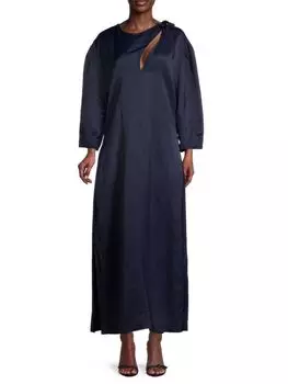 Платье Molodie с абстрактным вырезом Jil Sander, синий