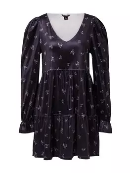 Платье Monki, морской синий/небесно-голубой