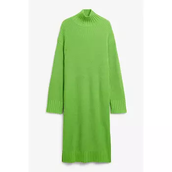 Платье Monki Oversized Midi With Side Splits, зеленый