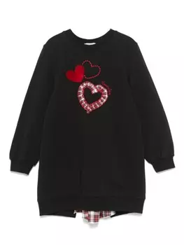 Платье Monnalisa с сердечками, черный