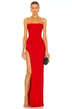 Платье Monot Tube Slit Gown, красный