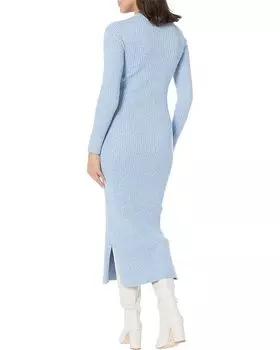 Платье MONROW Marled Sweater Maxi Dress, цвет Bahamas