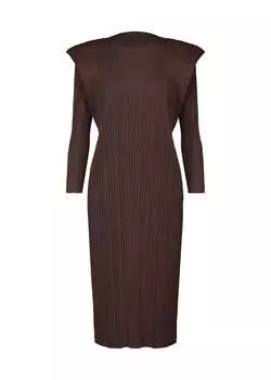 Платье monthly colors : september Pleats Please Issey Miyake, коричневый