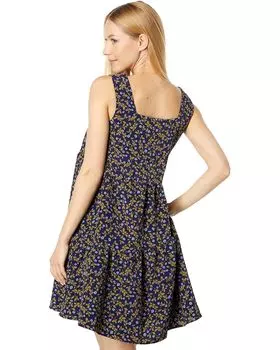 Платье MOON RIVER Printed Tiered Mini, цвет Navy Multi