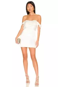 Платье MORE TO COME Bella Off Shoulder, белый