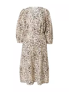 Платье MSCH COPENHAGEN Alyona Vlora, цвет Cappuccino/Dark brown