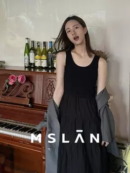 Платье Mslan без рукавов