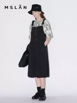 Платье Mslan джинсовое, серый