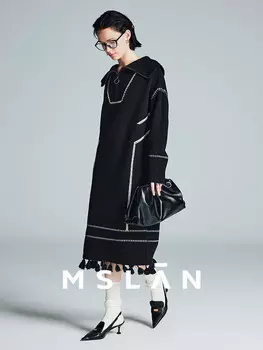 Платье Mslan с кисточками, черный