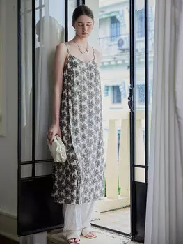 Платье Mslan с принтом, миндальный