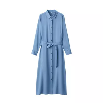 Платье Muji с рубашечным воротником, голубой