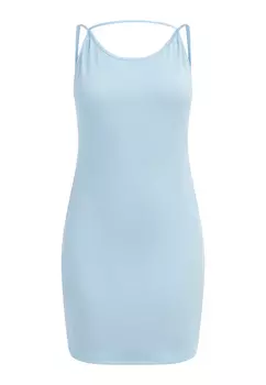 Платье myMo Mini Aus Rippstrick, светло-синий