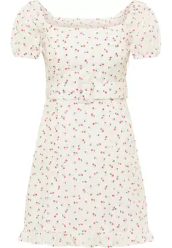 Платье myMo Mini Kurzarm, белый