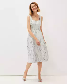 Платье на бретельках с цветами Phase Eight, светло-зеленый