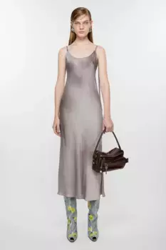 Платье на бретелях Acne Studios, Multi grey