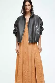 Платье на бретелях из шифона H&M, мультиколор