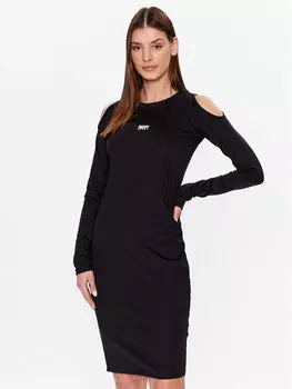 Платье на каждый день классического кроя Dkny Sport, черный