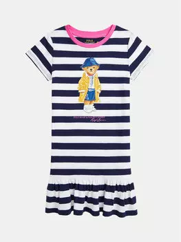 Платье на каждый день обычный крой 312957382001 Polo Ralph Lauren, синий
