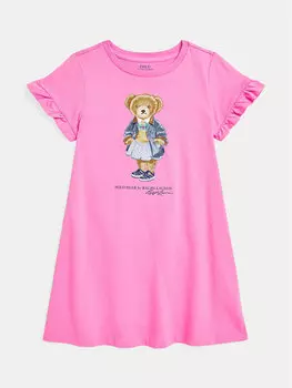 Платье на каждый день обычный крой 312965157002 Polo Ralph Lauren, розовый