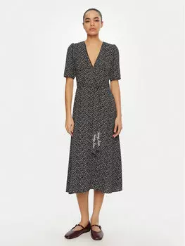 Платье на каждый день обычный крой DW0DW20450 Tommy Jeans, черный