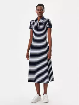 Платье на каждый день обычный крой DW0DW20383 Tommy Jeans, синий