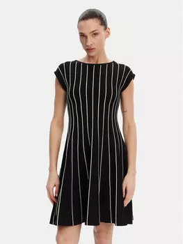 Платье на каждый день обычный крой DD4J8E21 Dkny, черный