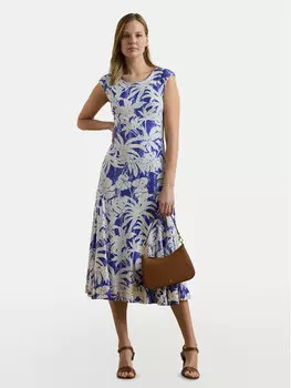 Платье на каждый день обычный крой 200971078001 Lauren Ralph Lauren, синий
