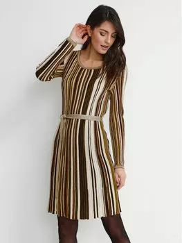 Платье на каждый день приталенного кроя Cream, коричневый