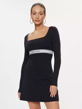 Платье на каждый день приталенного кроя Tommy Jeans, синий