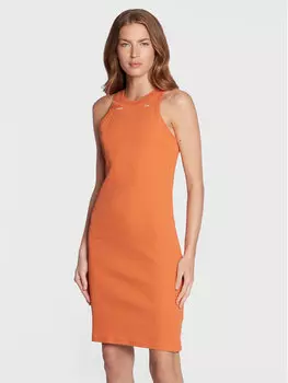 Платье на каждый день приталенного кроя G-Star Raw, оранжевый