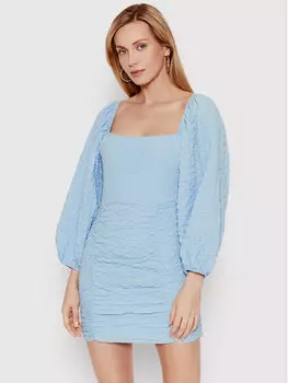 Платье на каждый день приталенного кроя Deezee, синий