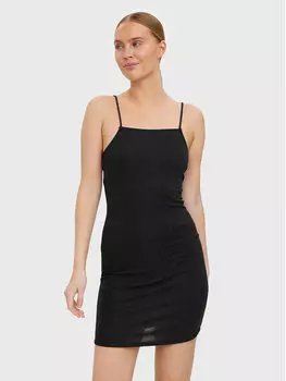 Платье на каждый день приталенного кроя Vero Moda, черный
