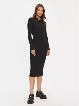 Платье на каждый день приталенного кроя Vero Moda, черный