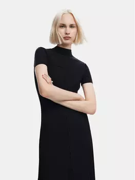 Платье на каждый день приталенного кроя Desigual, черный