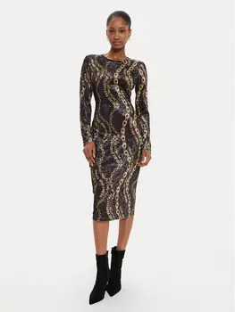 Платье на каждый день приталенного кроя Versace Jeans Couture, черный