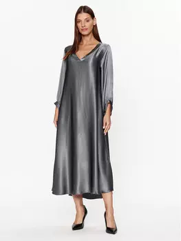 Платье на каждый день расцветки свободного кроя Dixie, серебряный