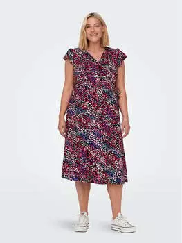 Платье на каждый день, стандартного кроя Only Carmakoma, мультиколор