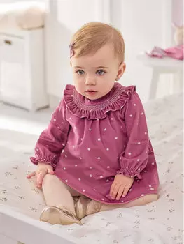 Платье на каждый день, стандартного кроя Mayoral, фиолетовый