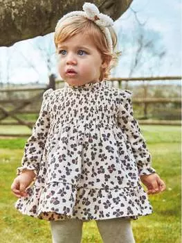 Платье на каждый день, стандартного кроя Mayoral, экрю