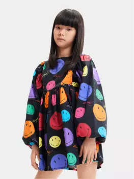 Платье на каждый день, стандартного кроя Desigual, черный