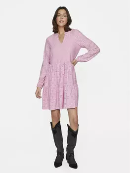 Платье на каждый день, стандартного кроя Vila, розовый