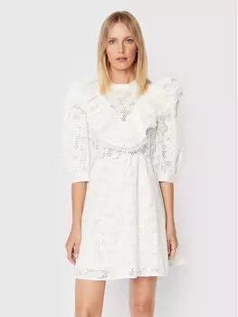 Платье на каждый день, стандартного кроя Custommade, белый