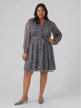 Платье на каждый день, стандартного кроя Vero Moda Curve, мультиколор