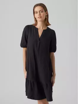 Платье на каждый день, стандартного кроя Vero Moda, черный