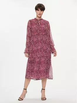 Платье на каждый день, стандартного кроя Pieces, красный