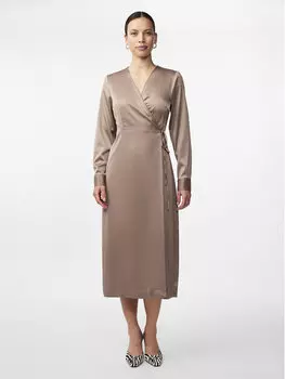 Платье на каждый день, стандартного кроя Yas, бежевый
