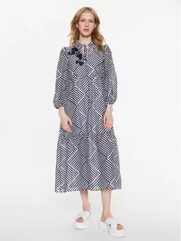 Платье на каждый день, стандартного кроя Max&Co., синий