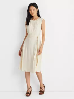 Платье на каждый день, стандартного кроя Lauren Ralph Lauren, экрю
